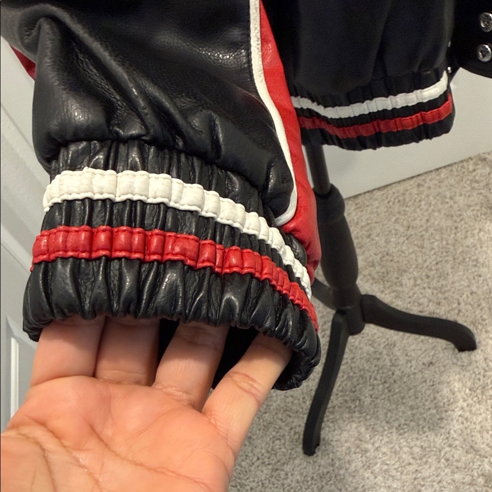 NFL Black and Red Bomber Jacket - Picture 12 of 17
